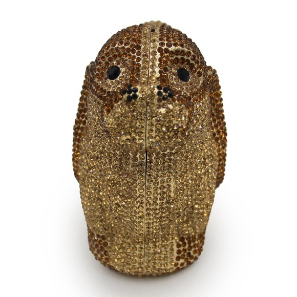 Gold Puppy Crystal Clutch - Picture 4 of 4